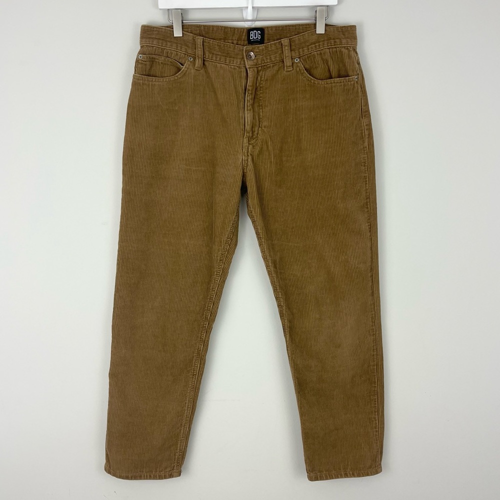 Urban Outfitters BDG Dad Fit Tan Corduroy Pants Cropped Fit